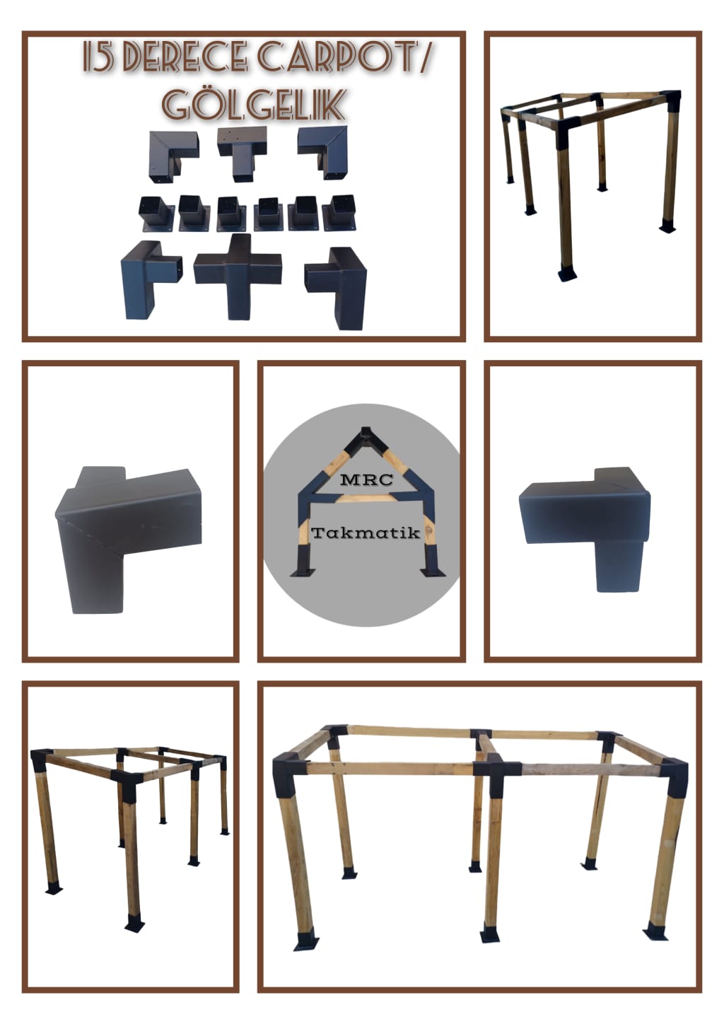 15 Degree Shade Brackets