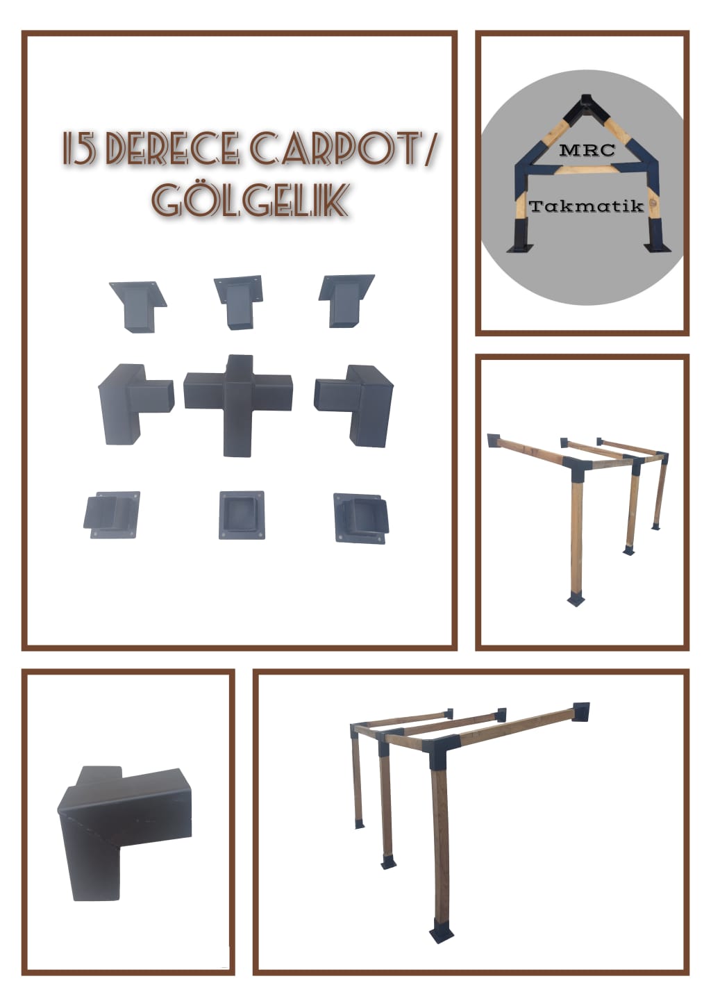 15 Degree Wall Mount Brackets
